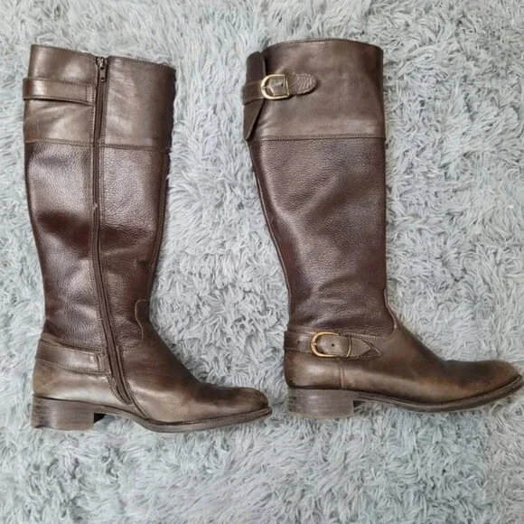 Aldo Brown Leather Boots - Size 7 - Picture 3 of 10